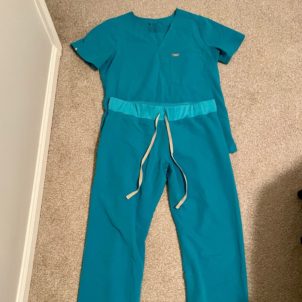 Women’s Turquoise / Teal Figs Scrubs